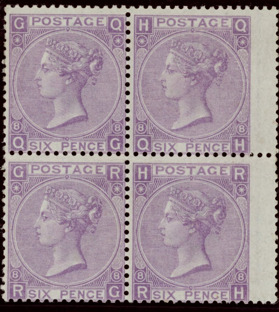 GREAT BRITAIN 1870 6d Dull violet P18, SG108