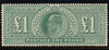 GREAT BRITAIN 1902 £1 Dull blue green, SG266