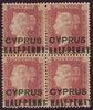 CYPRUS 1881 (Feb) 'HALF-PENNY' on 1d red, SG7