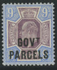 GREAT BRITAIN 1902 9d Dull purple & ultramarine (Govt Parcels), SG O77