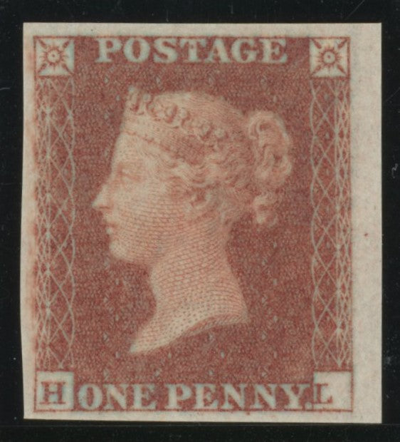 GREAT BRITAIN 1841 1d Red brown Pl128 Imprimatur, SG8