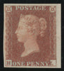 GREAT BRITAIN 1841 1d Red brown Pl128 Imprimatur, SG8