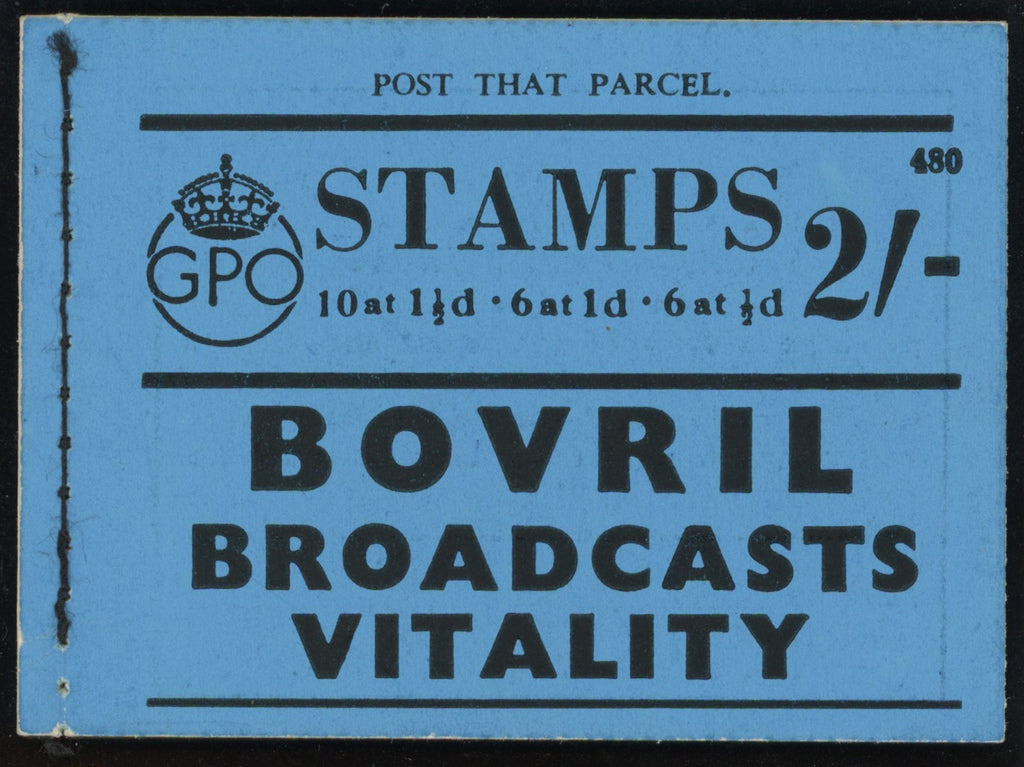 GREAT BRITAIN 1938 2s booklet (Edition No 480), SG BS12