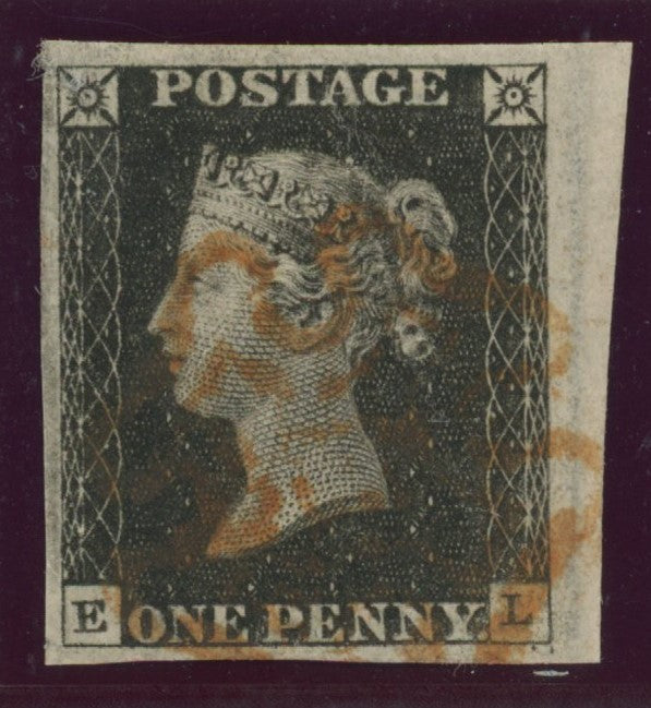 GREAT BRITAIN 1840 1d Black Pl2, SG2