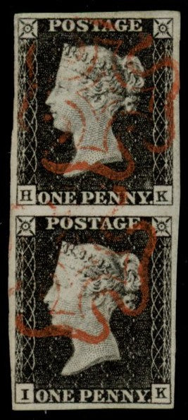 GREAT BRITAIN 1840 1d Grey black PL1a, SG3