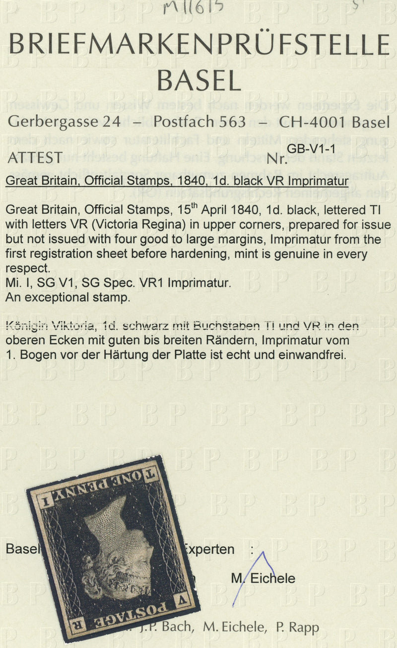 1840 Penny Black Stamps – Plate & Sheet Details Included