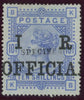 GREAT BRITAIN 1890 10s Ultramarine (I R Official, Blued paper), SG O9ds