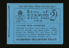 GREAT BRITAIN 1937 2s Booklet (Edition No 402), SG BD11