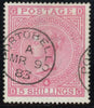 GREAT BRITAIN 1882 5s Rose (Wmk anchor, blued paper), SG130