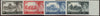 GREAT BRITAIN 1962 2s6d-£1 "Castles" (2nd DLR printing Whiter paper, Wmk Crowns), SG595/8var