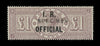 GREAT BRITAIN 1885 £1 Brown-Lilac (IR Official, Wmk, Three Crowns), SG O11