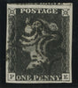 GREAT BRITAIN 1840 1d Black Pl5, SG2