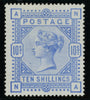 GREAT BRITAIN 1884 10s Ultramarine, SG183
