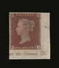 GREAT BRITAIN 1854 1d Red brown Pl191, SG17var