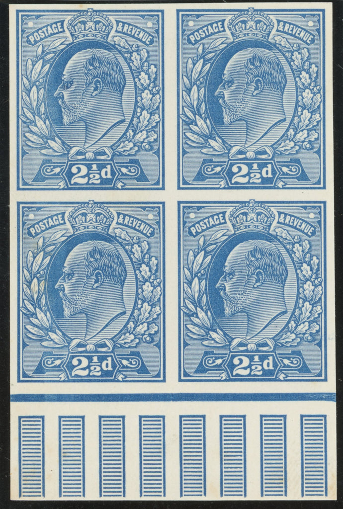 GREAT BRITAIN 1902 2 1/2d Imperforate plate proof, SG230var
