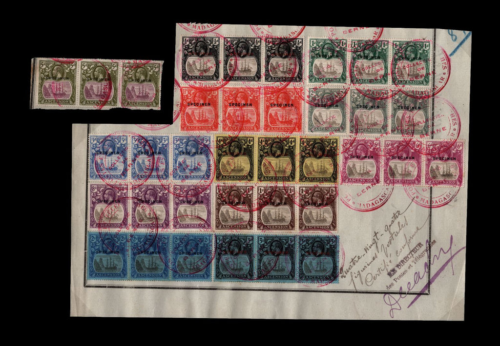 ASCENSION 1924-33 set of 12 to 3s, SG10s