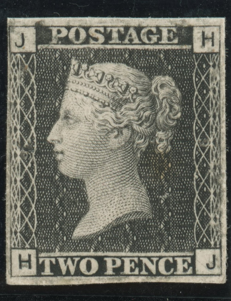 GREAT BRITAIN 1867 2d Black "Paris Exhibition Proof" Pl9, SG DP49