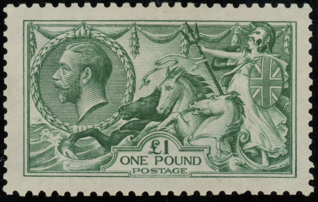 GREAT BRITAIN 1913 £1 Dull blue green, SG404