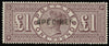 GREAT BRITAIN 1884 £1 Brown-lilac (Wmk Three Crowns), SG185s