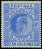 Great Britain 1902 10s deep ultramarine, SG265var