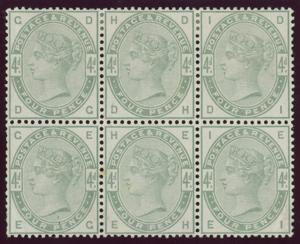 GREAT BRITAIN 1884 4d Dull green, SG192
