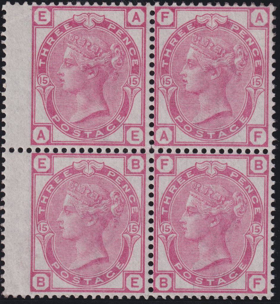 GREAT BRITAIN 1874 3d Rose Pl 15, SG143