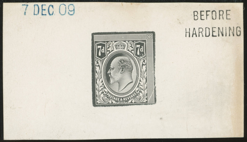 GREAT BRITAIN 1909 7d Die proof, SG249var