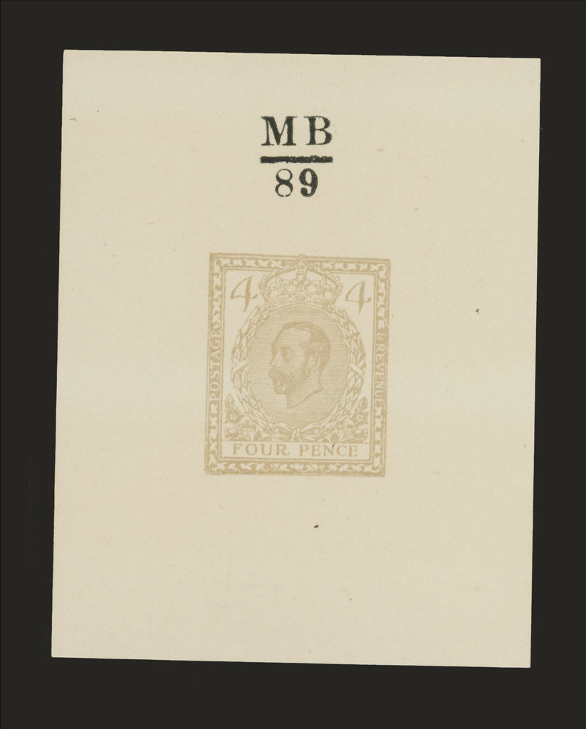 Great Britain 1910 4d Hentschel colour essay