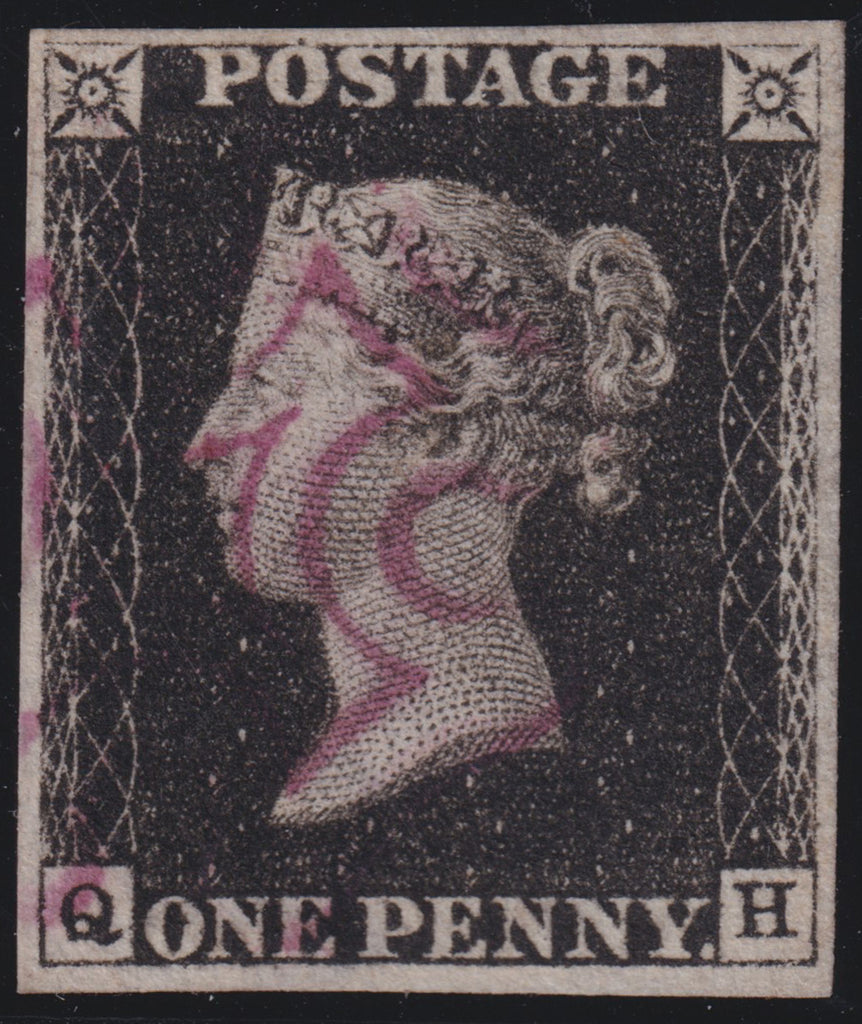 GREAT BRITAIN 1840 1d Black Pl4, SG2