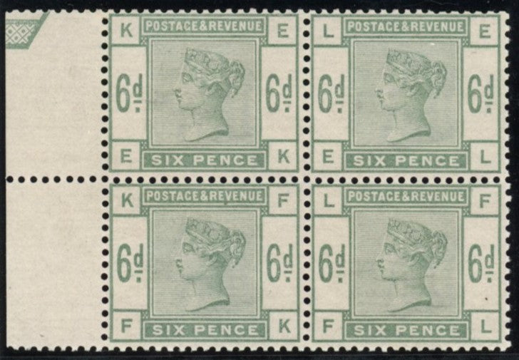 GREAT BRITAIN 1884 6d Dull green, SG194