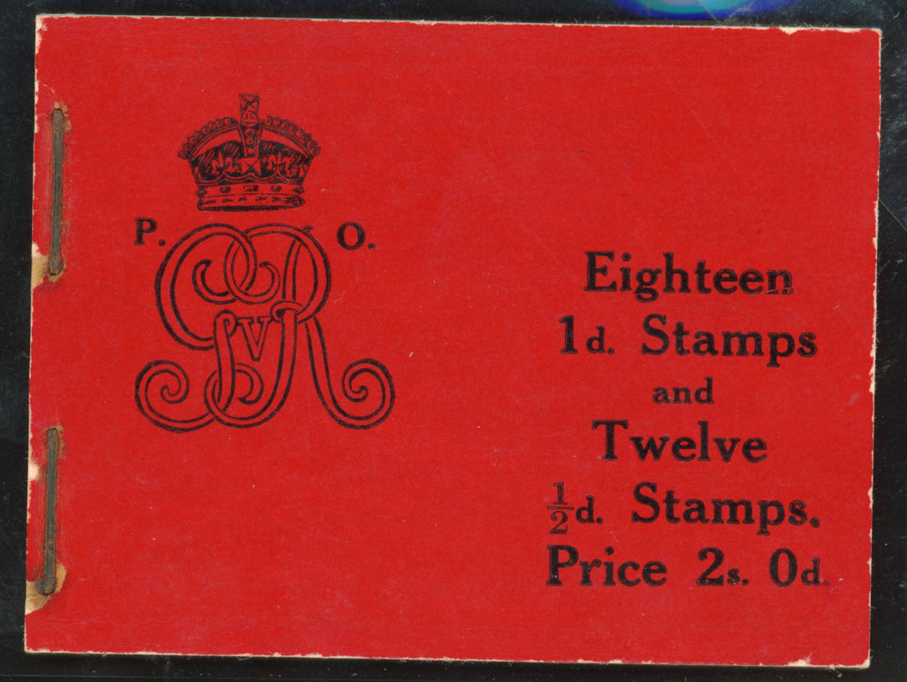 GREAT BRITAIN 1911 2s0d Booklet (Wmk Crown Edition No8), SGBB1