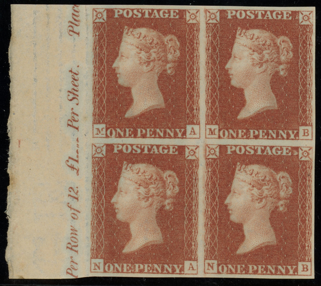 GREAT BRITAIN 1841 1d Red brown Pl10, SG7
