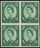 GREAT BRITAIN 1953 183d Green (Wmk St Edward’s Crown), SG555var