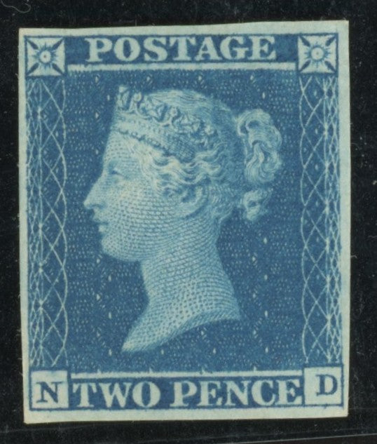 GREAT BRITAIN 1841 2d Blue Pl3, SG14