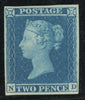 GREAT BRITAIN 1841 2d Blue Pl3, SG14