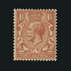 GREAT BRITAIN 1924 1 1/2d Red brown (Printed on the gummed side), SG420c