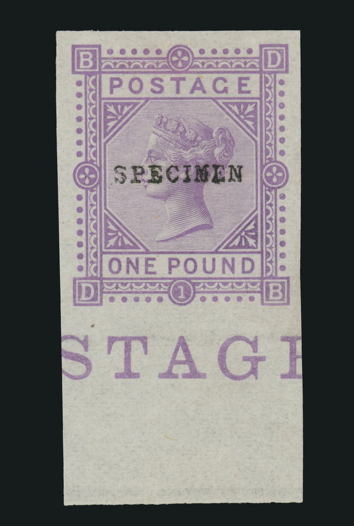 GREAT BRITAIN 1878 £1 Colour trial, SG129var