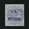 Great Britain 1890 10s Ultramarine (I.R. Official), SGO10