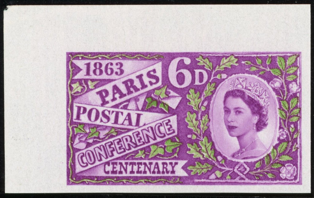 GREAT BRITAIN 1963 6d Paris Postal Conference Centenary (Ordinary), SG636var