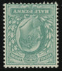 GREAT BRITAIN 1902 1/2d Blue green (Wk Inverted), SG215wi