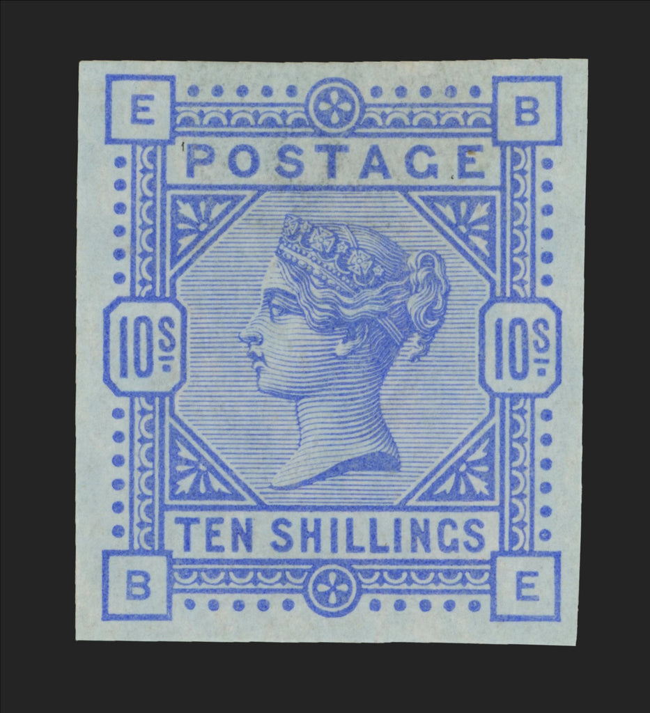 GREAT BRITAIN 1884 10s Ultramarine (Blued paper), SG 177var