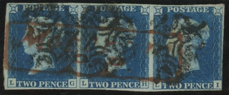 GREAT BRITAIN 1840 2d Deep full blue PI1, SG4