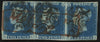 GREAT BRITAIN 1840 2d Deep full blue PI1, SG4