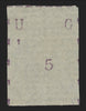 UGANDA 1895 (Nov) typewritten 5(c) violet, SG35