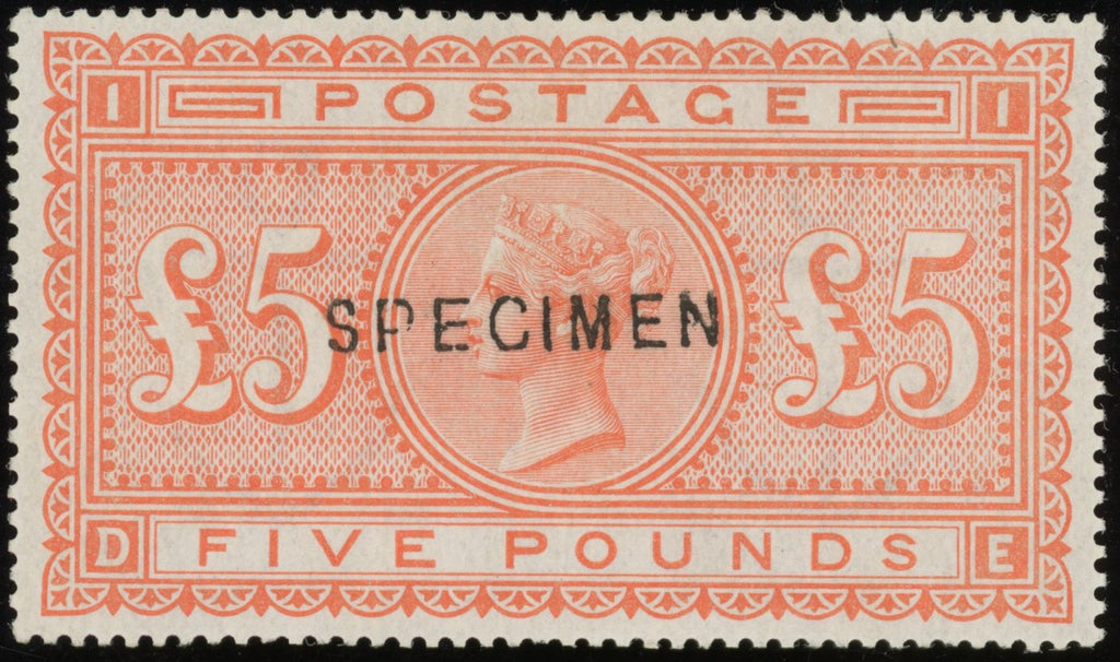 GREAT BRITAIN 1882 £5 Orange Pl1, SG137