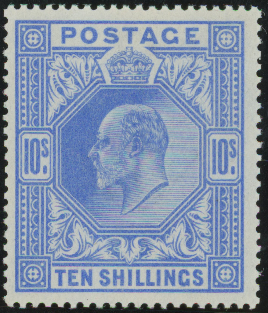 GREAT BRITAIN 1902 10s Deep ultramarine, SG265var