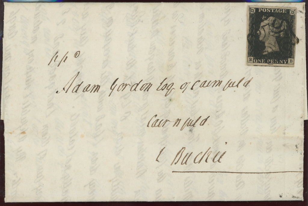 GREAT BRITAIN 1840 1d Black PI10, SG2