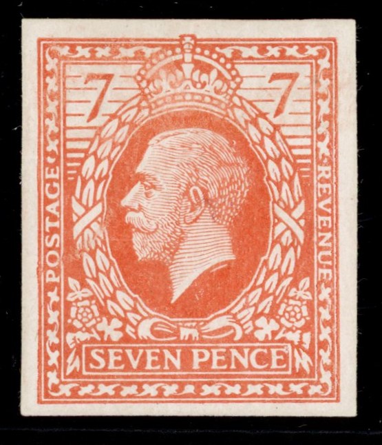 GREAT BRITAIN 1913 7d Eve's Wreath design colour essay, SG387var