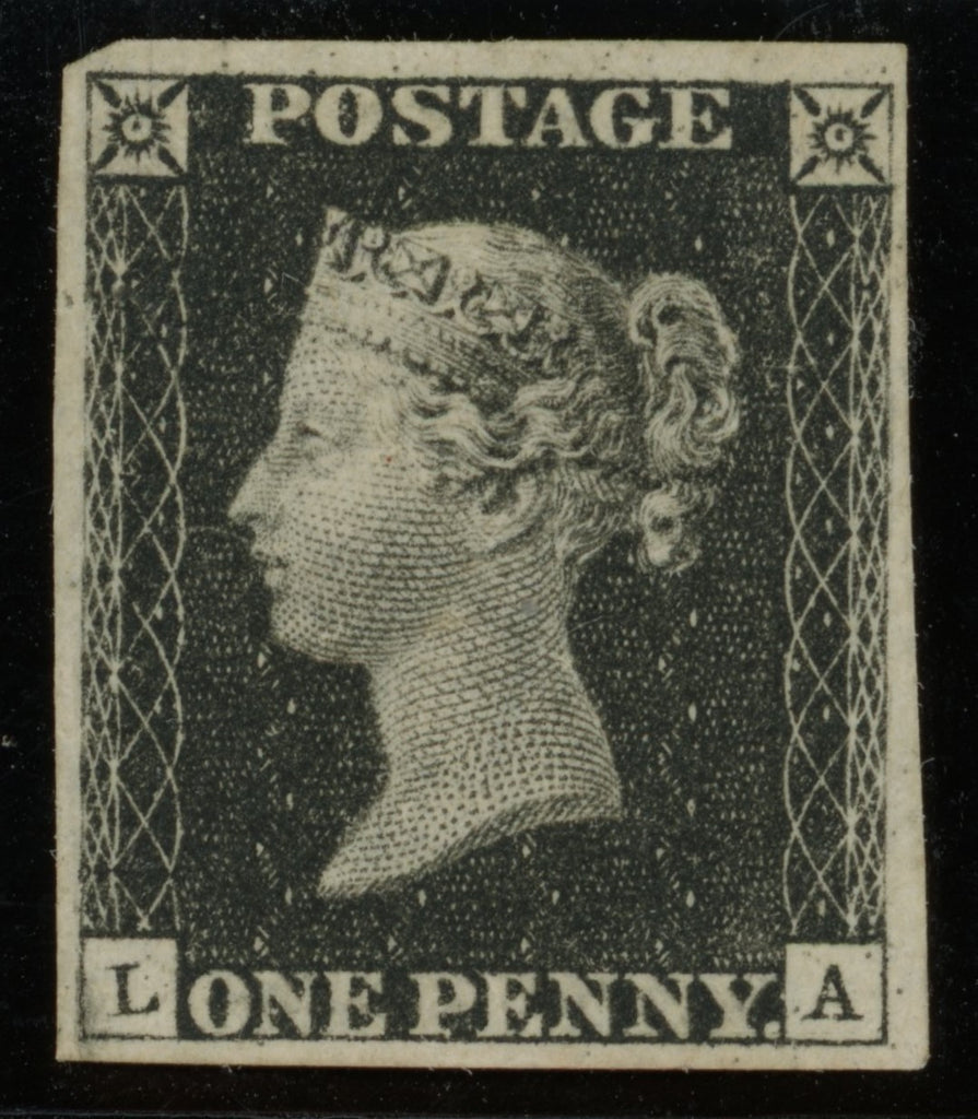 Great Britain 1840 1d black Plate 4, SG2