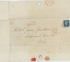 Great Britain 1840 2d blue and 1d black "Turned" Cover, SG2,5